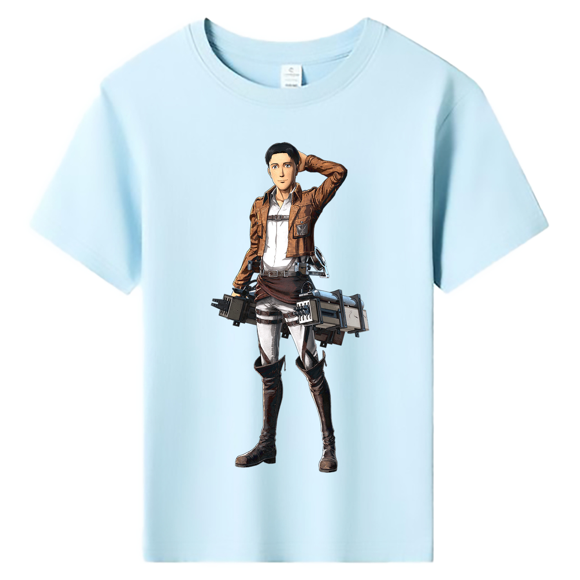 （画像用） 進撃の巨人 Attack on Titan 綿100％キッズTシャツ（フロントプリント）